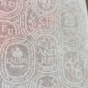 Diptyque gift wrapping tissue paper THREE SHEET SET
